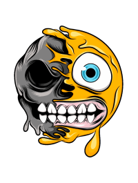 MELTING EMOJI SKULLS